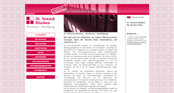 Desktop Screenshot of dr-nowack-kliniken.de